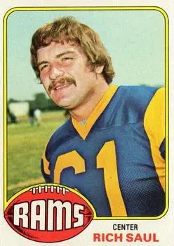 1976 Topps #77 - Rich Saul - Los Angeles Rams