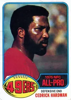 1976 Topps #80 - Cedrick Hardman - San Francisco 49ers
