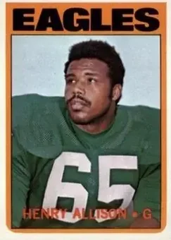 1972 Topps #73 - Henry Allison - Philadelphia Eagles