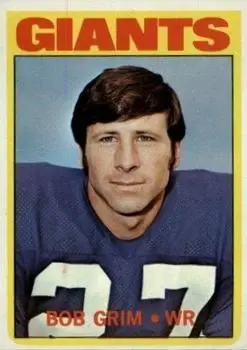 1972 Topps #76 - Bob Grim - New York Giants - Front