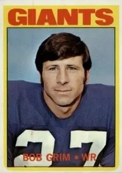 1972 Topps #76 - Bob Grim - New York Giants
