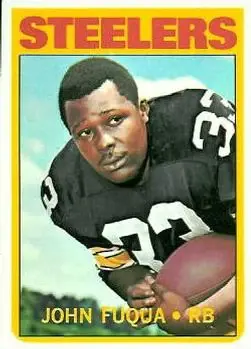 1972 Topps #77 - John Fuqua - Pittsburgh Steelers