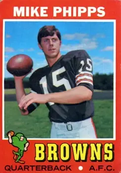 1971 Topps #131 - Mike Phipps - Cleveland Browns