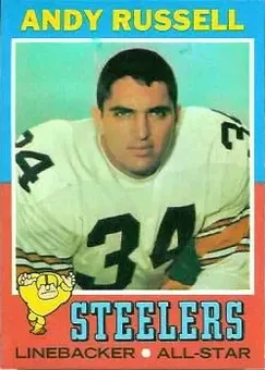 1971 Topps #132 - Andy Russell - Pittsburgh Steelers