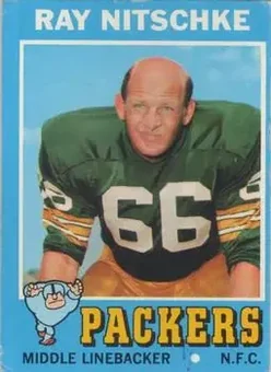 1971 Topps #133 - Ray Nitschke - Green Bay Packers