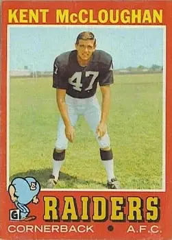 1971 Topps #137 - Kent McCloughan - Oakland Raiders - Front