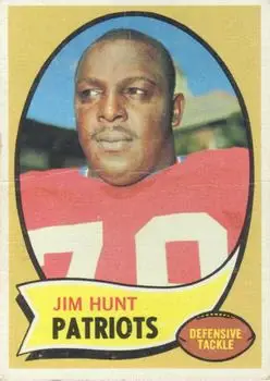 1970 Topps #111 - Jim Hunt - Boston Patriots - Front