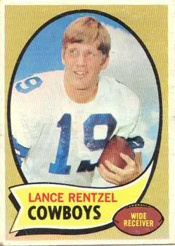 1970 Topps #113 - Lance Rentzel - Dallas Cowboys - Front