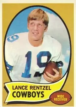 1970 Topps #113 - Lance Rentzel - Dallas Cowboys