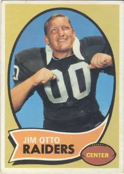 1970 Topps #116 - Jim Otto - Oakland Raiders - Front