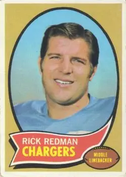 1970 Topps #118 - Rick Redman - San Diego Chargers - Front