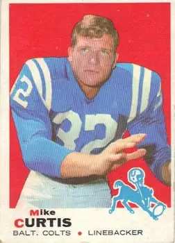1969 Topps #229 - Mike Curtis - Baltimore Colts