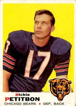 1969 Topps #230 - Richie Petitbon - Chicago Bears - Front