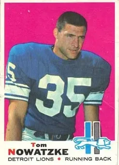 1969 Topps #236 - Tom Nowatzke - Detroit Lions