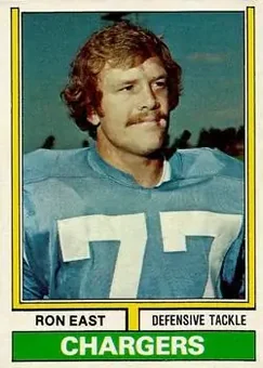1974 Topps #72 - Ron East - San Diego Chargers 1974 Topps #72 - Ron East - San Diego Chargers