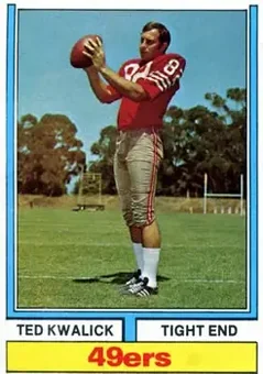 1974 Topps #78 - Ted Kwalick - San Francisco 49ers