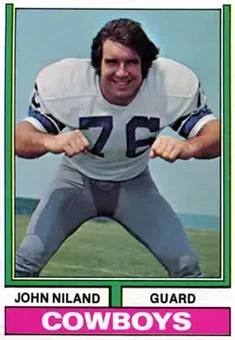 1974 Topps #80 - John Niland - Dallas Cowboys