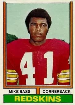 1974 Topps #84 - Mike Bass - Washington Redskins