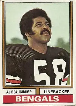 1974 Topps #88 - Al Beauchamp - Cincinnati Bengals