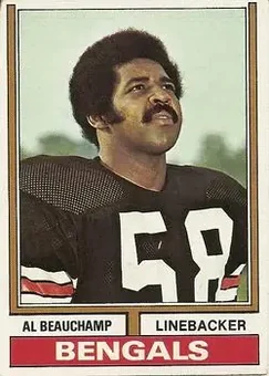 1974 Topps #88 - Al Beauchamp - Cincinnati Bengals 1974 Topps #88 - Al Beauchamp - Cincinnati Bengals