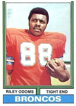 1974 Topps #89 - Riley Odoms - Denver Broncos