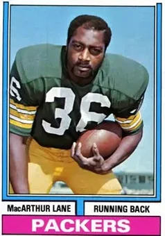 1974 Topps #90 - MacArthur Lane - Green Bay Packers