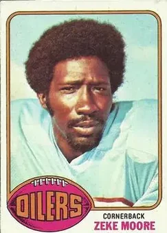 1976 Topps #82 - Zeke Moore - Houston Oilers