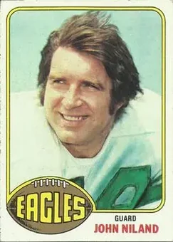 1976 Topps #85 - John Niland - Philadelphia Eagles