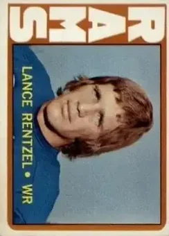 1972 Topps #81 - Lance Rentzel - Los Angeles Rams