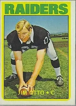1972 Topps #86 - Jim Otto - Oakland Raiders - Front