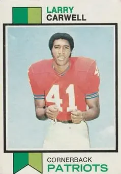 1973 Topps #83 - Larry Carwell - New England Patriots