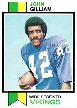 1973 Topps #85 - John Gilliam - Minnesota Vikings - Front