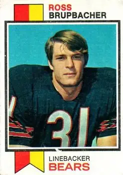 1973 Topps #87 - Ross Brupbacher - Chicago Bears - Front