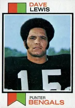 1973 Topps #88 - Dave Lewis - Cincinnati Bengals - Front