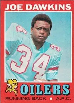 1971 Topps #141 - Joe Dawkins - Houston Oilers - Front