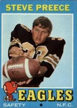 1971 Topps #142 - Steve Preece - Philadelphia Eagles
