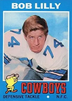 1971 Topps #144 - Bob Lilly - Dallas Cowboys