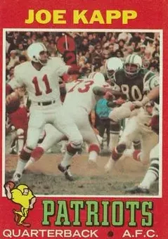 1971 Topps #145 - Joe Kapp - New England Patriots