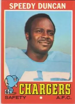 1971 Topps #148 - Leslie Duncan - San Diego Chargers - Front