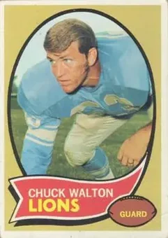 1970 Topps #121 - Chuck Walton - Detroit Lions
