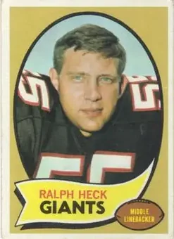 1970 Topps #127 - Ralph Heck - New York Giants 1970 Topps #127 - Ralph Heck - New York Giants