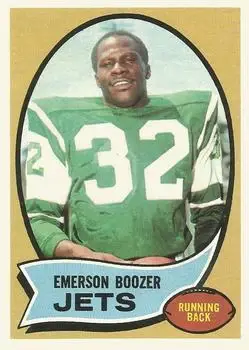 1970 Topps #128 - Emerson Boozer - New York Jets - Front 1970 Topps #128 - Emerson Boozer - New York Jets - Front