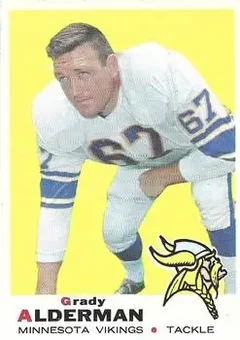 1969 Topps #239 - Grady Alderman - Minnesota Vikings