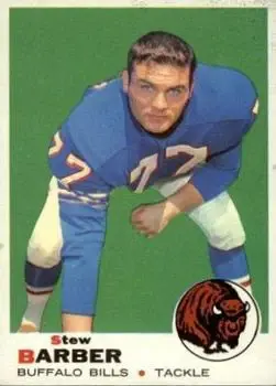 1969 Topps #242 - Stew Barber - Buffalo Bills