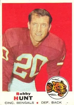 1969 Topps #243 - Bobby Hunt - Cincinnati Bengals