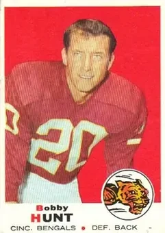 1969 Topps #243 - Bobby Hunt - Cincinnati Bengals 1969 Topps #243 - Bobby Hunt - Cincinnati Bengals