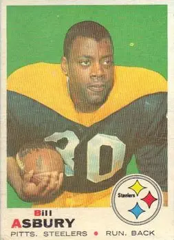1969 Topps #246 - Bill Asbury - Pittsburgh Steelers