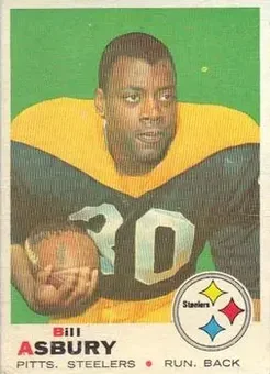 1969 Topps #246 - Bill Asbury - Pittsburgh Steelers