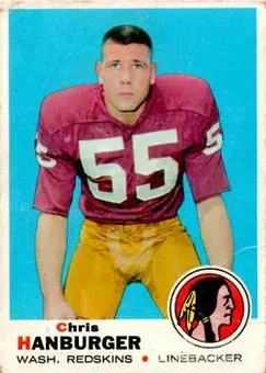 1969 Topps #248 - Chris Hanburger - Washington Redskins