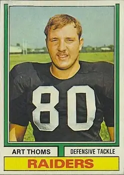 1974 Topps #91 - Art Thoms - Oakland Raiders